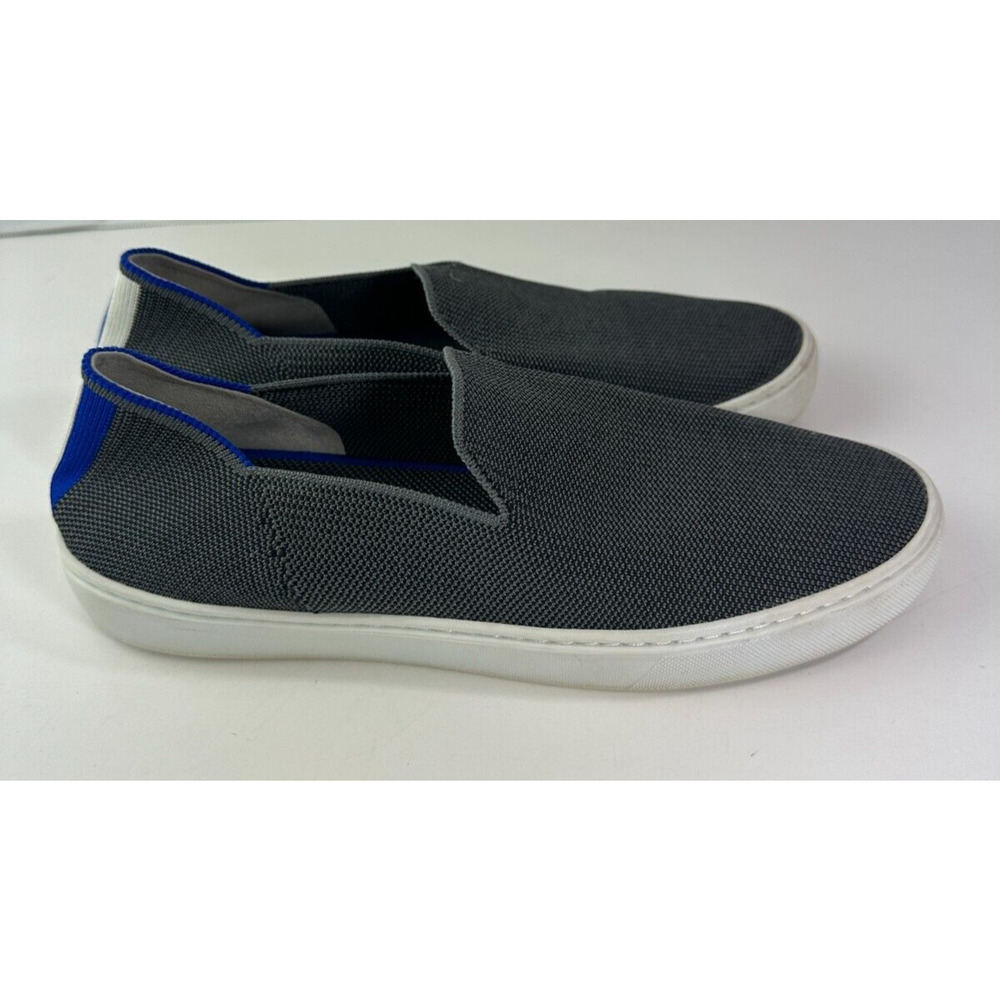 *Read* Rothy’s The Original Slip On Sneaker Steel Gray & Blue Women’s Size 9.5 - Picture 10 of 16